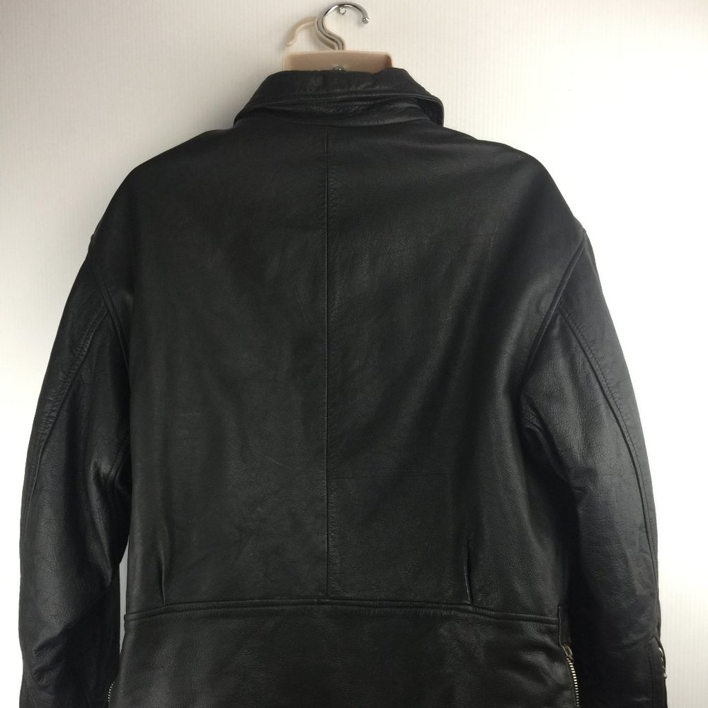 Winlit 1969, Black Leather Bomber Jacket, Large. - Picture 5 of 5